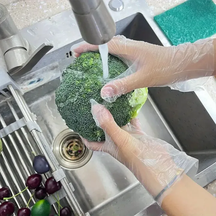 200/300PCS%20TPE%20Disposable%20Kitchen%20Gloves%20Anti-oil%20Cleaning%20TPE%20Gloves%20Household%20Convenience%20BBQ%20Vegetable%20Beauty%20Salon%20-%20Image%204