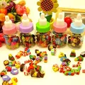 1pcs Erasers Mini Feeding Bottle Cute Fruits Rubber Gift for Children Kids Students Random Color. 