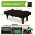 Pool Table Cover, Specially Designed for 7/8/9 Inch Pool Table, Billiard Ball Dust Cover Black Silver. 