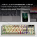 K280 Tri-Mode Wireless Gaming Keyboard with Multi-Device Switching, Ergonomic Design RGB Light for PC Laptop Desktop. 