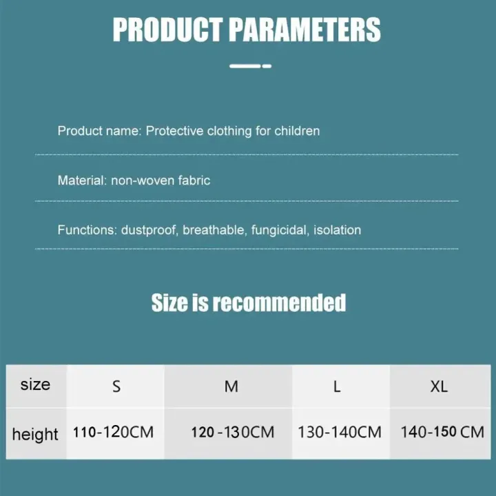 Kids%20Disposable%20Protective%20Isolation%20Suit%20Hood%20Breathable%20Dustproof%20Children%20Coveralls%20Full%20Body%20Gown%20Lightweight%20Play%20Clothing%20-%20Image%202