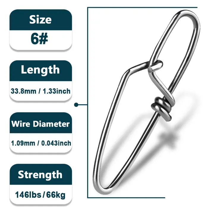 9KM%2050Pcs%20Fishing%20Snap%20Clip%20for%20Quick%20Fishing%20Lure%20Connector,%20Stainless%20Steel%20Fishing%20Interlock%20Snap%20-%20Image%207