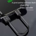 Fast Charging Type C Cable for Power Bank Durable Compact 18W Output. 