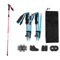 2Pcs Ultralight Trekking Poles Walking Sticks Hiking Canes Folding Aluminum Walking Pole Nodic Walking Sticks. 