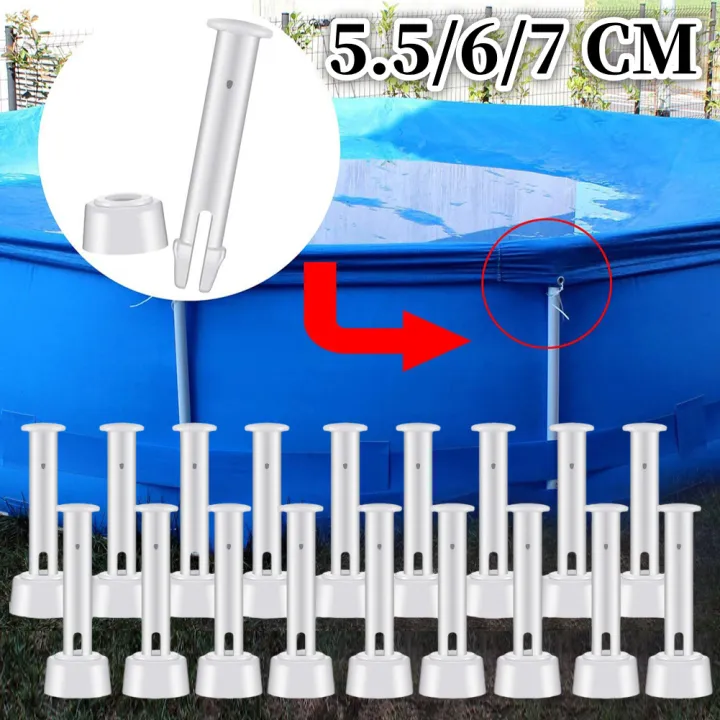 12PCS Insertion Replacement Plastic Pool Joint Pins Rubber Seal for ...