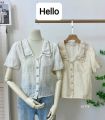 Hello Shop ချည်သား Blouse. 