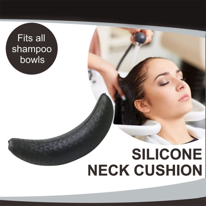 Professional Salon Hair Washing Sink Cushion Soft Silicone Shampoo Cylinder Neck Pad Cleaning Headrest Pillow Beauty Tools