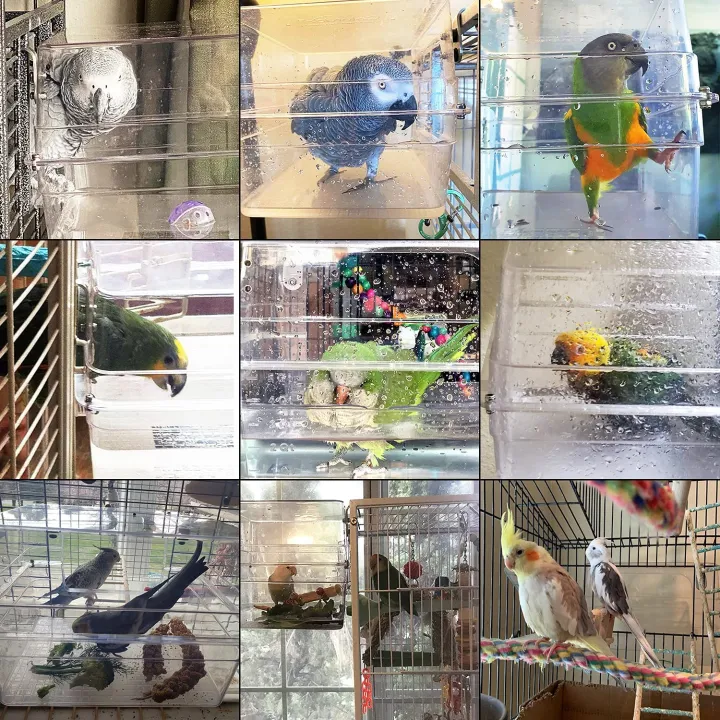 Bird%20Bath%20Shower%20%20%20Bathtub%20Box%20%20Large%20Hanging%20Clear%20Transparent%20%20Cube%20%20%20for%20Parrots%20%20Cage%20Accessories%20Bowl%20-%20Image%207