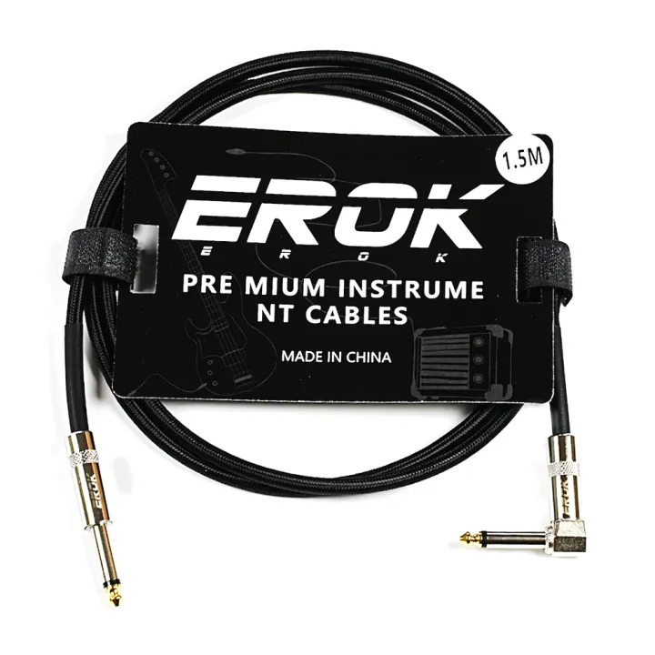 EROK%201.5M/3M/6M/10M%20Premium%20Guitar%20Cable%201/4%20Inch%20Instrument%20Cable-Super%20Durable%20Guitar%20Chord-%20AMP%20Cord%20for%20Bass%20-%20Image%207