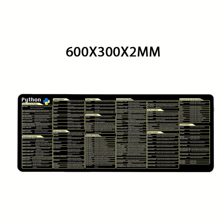 Spanish%20Python%20Programing%20Mouse%20Pad%20Desk%20Mat%20Office%20Software%20Excel%20Shortcuts%20Mousepad%20Personalized%20Extended%20by%20Office%20Users%20-%20Image%207