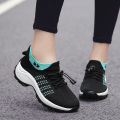 Autumn And Winter Lady Large Size High Elastic Socks Shoes Women Outdoor Fashion Running Sneakers. 