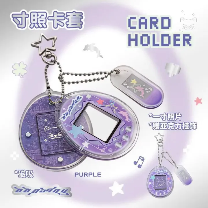 Sweet%20Y2K%20Style%201%20Inch%20Photo%20Card%20Holder%20Vintage%20Tamagotchi%20ID%20Family%20Picture%20Cover%20Case%20Girls%20%20Toy%20Figure%20Accessory%20-%20Image%205
