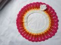 Handmade Fashionable cute Crochet Baby Neck Design dress for girls 1 peices Multicolour Kushikatar jamar gola.