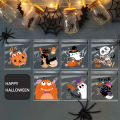 Halloween Cellophane Candy Bags,100Pcs Self Adhesive Clear Cookie Treat Bags for Kids Halloween Party Favor and Gift Packing. 