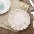 Doilies Paper, Lace Doilies Paper Round Decorative Paper Placements Bulk for Desert, Tableware Decoration, 6.5’’ Large Doilies Round Paper Placements for Cake Packaging. 