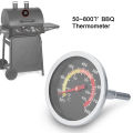 50~800°F Stainless Steel Barbecue Thermometer Tempered Glass Surface Long Life For Outdoor Camping Barbecue Essential Tools. 