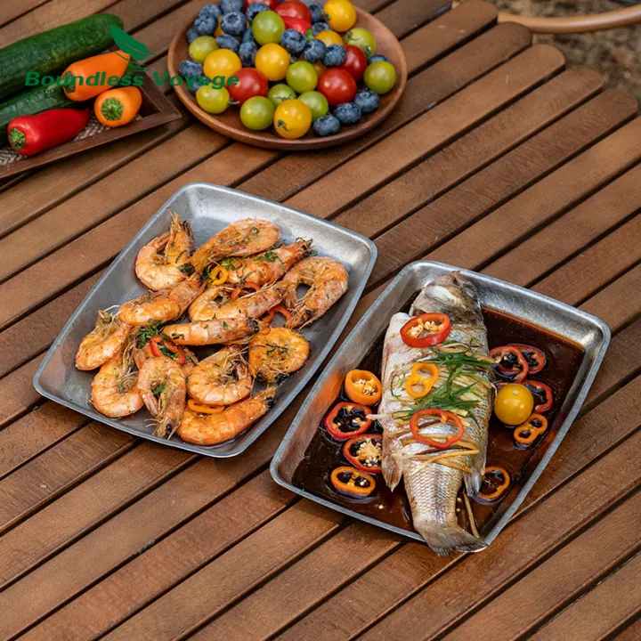 Boundless%20Voyage%20Titanium%20Square%20Dinner%20Plate%20Camping%20Tableware%20Serving%20Plate%20for%20Steak,%20Pasta,%20Pizza,%20Appetizer%20Ti1149T%20-%20Image%203