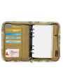 KOSIBATE A6 Tactical Notebook with Zippered Padfolio Ring Binder Loose-Leaf Paper Weatherproof Notepad. 