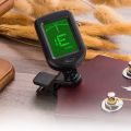 Universal Guitar Tuner Rotatable Clip-on Tuner LCD Display Tuner for Chromatic Acoustic Guitar Bass Ukulele Guitar Accessories. 
