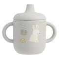 1PCS Cartoon Silicone Baby Feeding Cup BPA Free Leak Proof Training Cup With Handle Travel Friendly Dishwasher Safe Baby Stuff. 