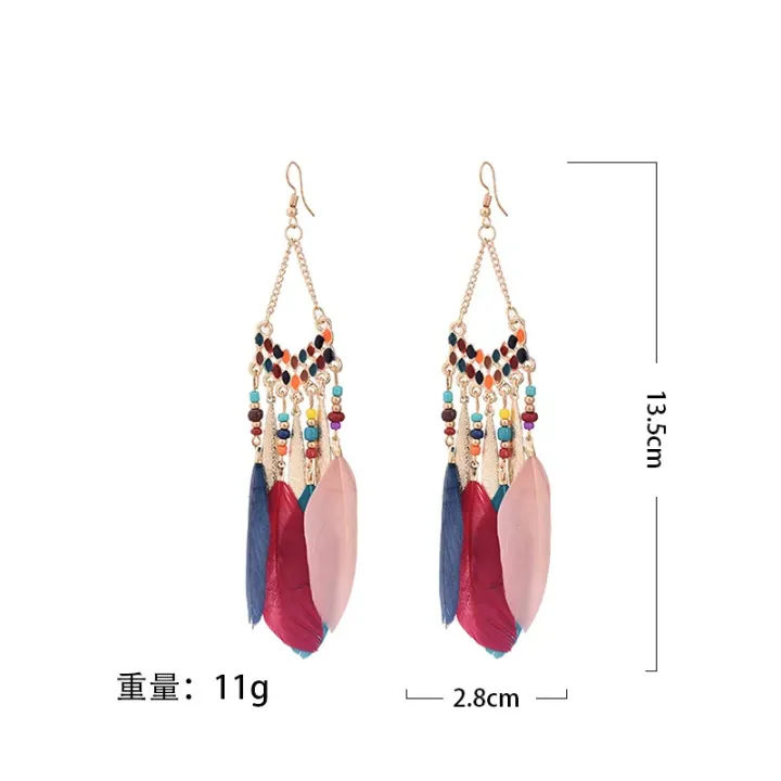 Bohemian%20Ethnic%20Feather%20Dangle%20Earrings%20For%20Women%20Trendy%20Long%20Tassel%20Colorful%20Beads%20Drop%20Earrings%20Girl%20Female%20Boho%20Jewelry%20-%20Image%202