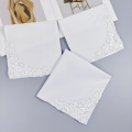 35CM/13.7IN inch Pure White High-Density Cotton Lace Cotton Handkerchief for Bridesmaid Dresses Wedding Decoration 2PCS in Weddi. 