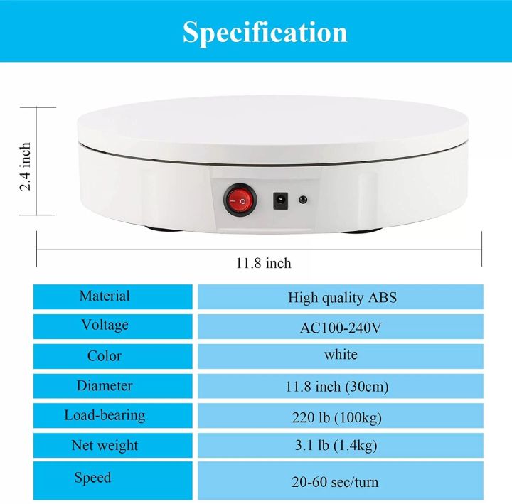 360%20Rotating%20Table%2030cm%20for%20Products%20Photography%20(%20White%20)%20-%20Image%202