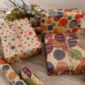 1 Roll 17 inch X 32.8 Feet Birthday Wrapping Paper, Paper Roll, Kraft Wrapping Paper.