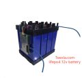 lithium phosphate 12v100Ah with solar inverter & charger combo setup. 