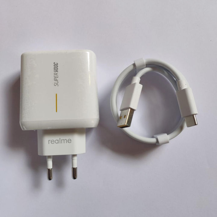 Realme 65W Super VOOC Fast Charger Adapter for Android Devices Compact Smart Charger