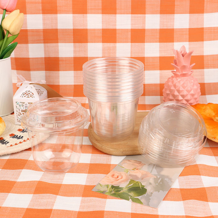 10Pcs%2010Oz%20Disposable%20Mousse%20Cups%20Cake%20With%20Lid%20Clear%20Plastic%20Boxes%20Ice-Cream%20Dessert%20Picnic%20Pudding%20Jelly%20Dessert%20Yogurt%20Cups%20-%20Image%205
