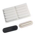 Meibum 10 Cavity Long Strip Silicone Cake Mold Mousse Mould Plastic Cutting Dies and Pastry Trays Dessert Baking Tools Bakeware. 