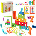 Wooden Stacking Train Toy Wooden Sorting Building Blocks Fine Motor Montessori Early Learning Toy for Toddlers Boys Girls . 
