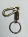 Spring Keychain Climbing Hook Car Keychain Simple Strong Shape Keychain Accessories. 