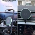 Magnetic Car Phone Holder for BMW 7 Series F01 F02 G11 G12 2009-2015 Wireless Charging Special Fixed Bracket Base MagSafe Mount.