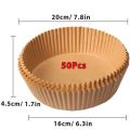 50/100Pcs Air Fryer Disposable Paper Non-Stick Airfryer Baking Papers Round Air-Fryer Paper Liners Paper Kitchen Accessories.