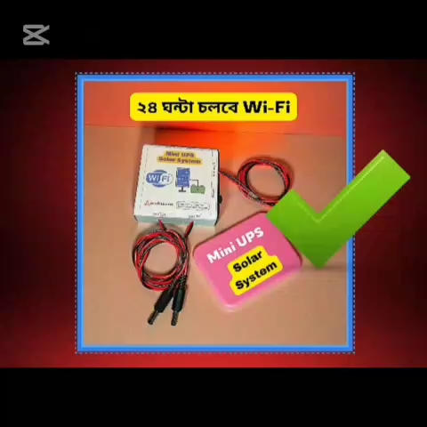 Solar System Mini ups without battery for wifi uno,router Ip camera