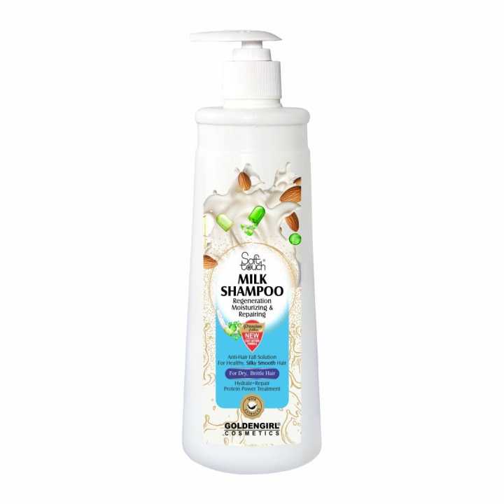 Soft Touch Milk Shampoo Regeneration Moisturizing & Repairing  Anti-Hair Fall Solution For Healthy , Silky Smooth Hair , For Dry Brittle Hair Hydrate+ Repair Protein Power Treatment -500ml