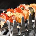 Stainless Steel Multifunctional Barbecue Rack for Outdoor Chicken Leg BBQ. 