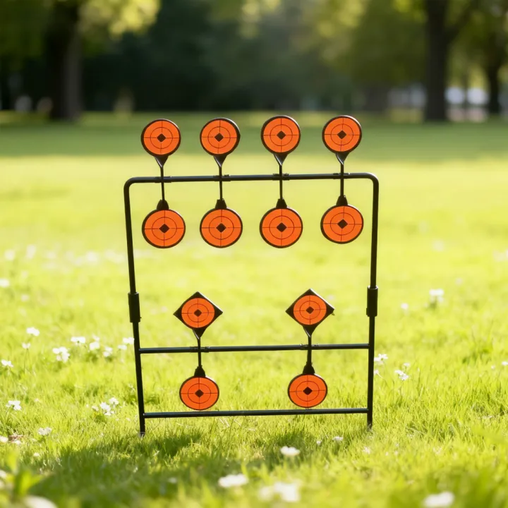 Carbon Steel Detachable 12-target Shooting Practice Rotating Target For ...