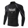 Y2K Men's Turtleneck Compression Shirt Quick Gym Fitness Dry Rash Guard Hight Neck Muscle Athletic Bodybuilding Shirts Summer. 