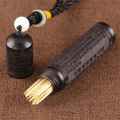 1PC Creative Toothpick Holder Solid Wood Toothpick Box Kitchen Tools Portable Tooth Pick Holder. 