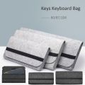 Portable 60/ 87/104 Keys Keyboard Bag Keyboard Pack Felt Bag Mechanical Keyboard Carrying Case Storage Bag Peripheral Bag. 