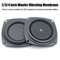 DIY Universal Woofer Radiator 2/3/4inch Black Bass Passive Speaker Low Frequency Loudspeaker. 