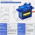 6pcs Sg90 9g Micro Servo Motor, Mini Servos Motor Kit Plastic Gear 180 Degree Servo for Rc Car Airplane Plane for Arduino. 