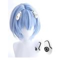 Anime Rei Ayanami Rei Cosplay Wig Cosplay Short Blue Wig Cosplay Wigs Heat Resistant Synthetic Halloween Wigs.