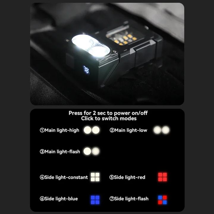 Multifunctional%20Ajustable%20Angle%20LED%20Flashlight%20Outdoors%20Mini%20Work%20Light%20Portable%20Magnet%20USB%20Rechargeable%20Camping%20Light%20-%20Image%203