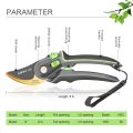AIRAJ Industrial Grade Pruning Shears Are Labor-Saving Gardening Tools With , Durable, And Non Slip Scissors. 
