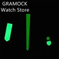 GRAMOCK NH35 Hands Set Black Yellow White Watch Hands Green Luminous For NH35 NH36 NH38 NH70 NH72 Movement Watches Pointers. 