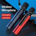 M6 3 In 1 Portable Bluetooth Karaoke Microphone With Speaker. 
